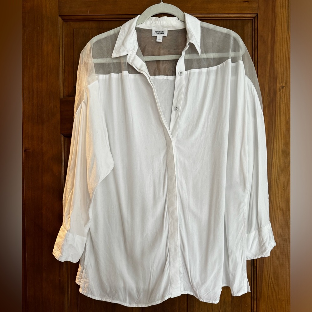 Oversized White Button Up - image 1